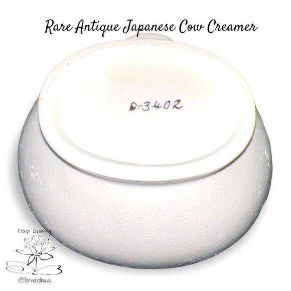 Rare Antique Japanese Cow Creamer - Picture 6 of 12